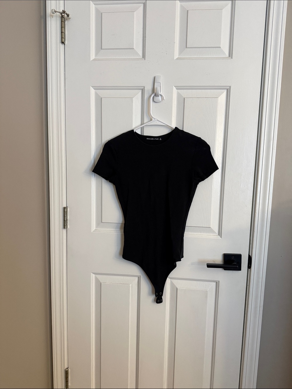 Abercrombie & Fitch Black Crewneck Bodysuit